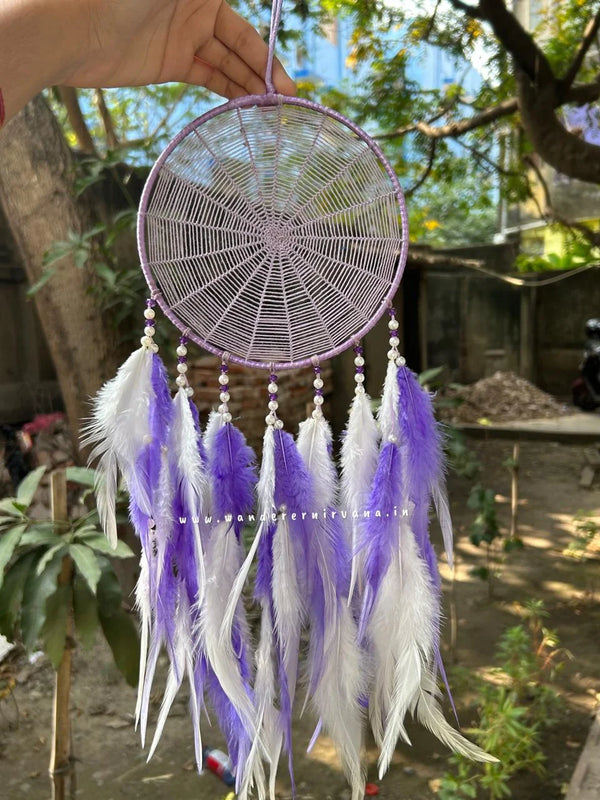 Lavender Spiral Dreamcatcher