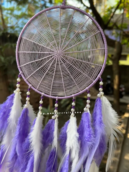 Lavender Spiral Dreamcatcher