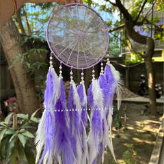 Lavender Spiral Dreamcatcher