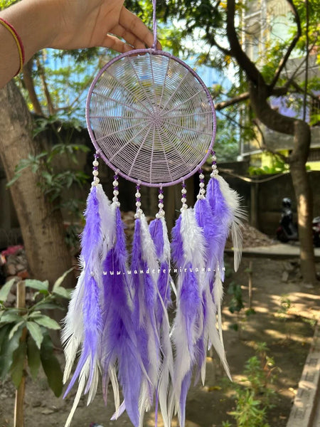 Lavender Spiral Dreamcatcher