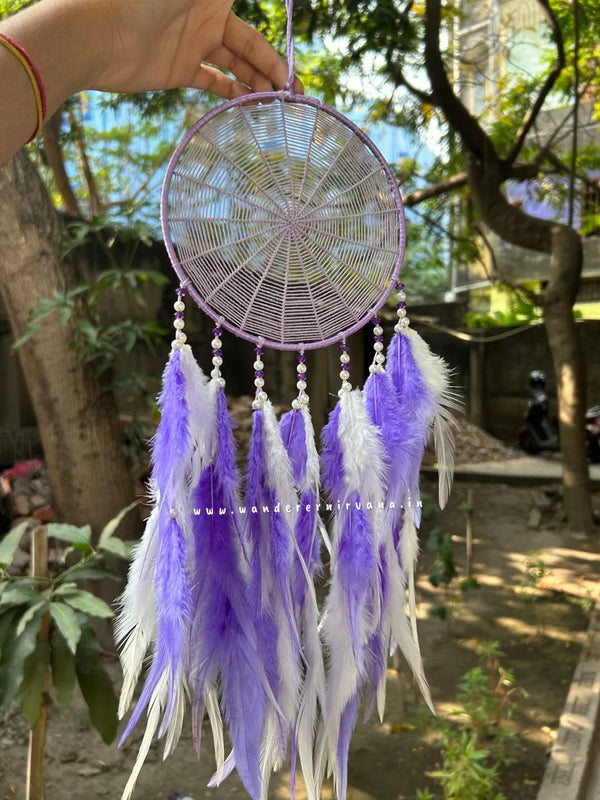 Lavender Spiral Dreamcatcher