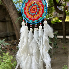 Sunset Snow Pinwheel Dreamcatcher