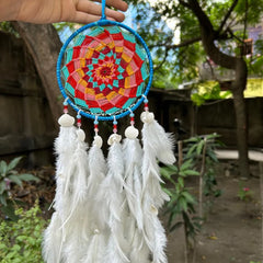 Sunset Snow Pinwheel Dreamcatcher