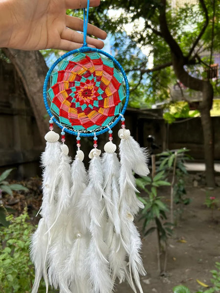 Sunset Snow Pinwheel Dreamcatcher