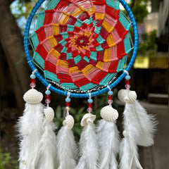 Sunset Snow Pinwheel Dreamcatcher