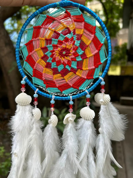Sunset Snow Pinwheel Dreamcatcher