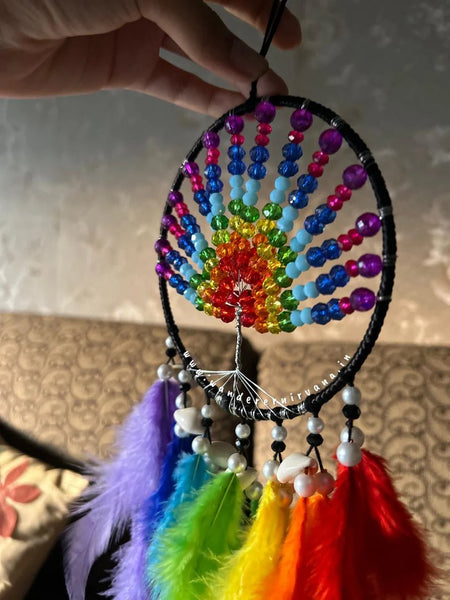 Rainbow Tree of Life Dreamcatcher