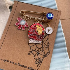 Ironman EvilEye Personalised Brooch