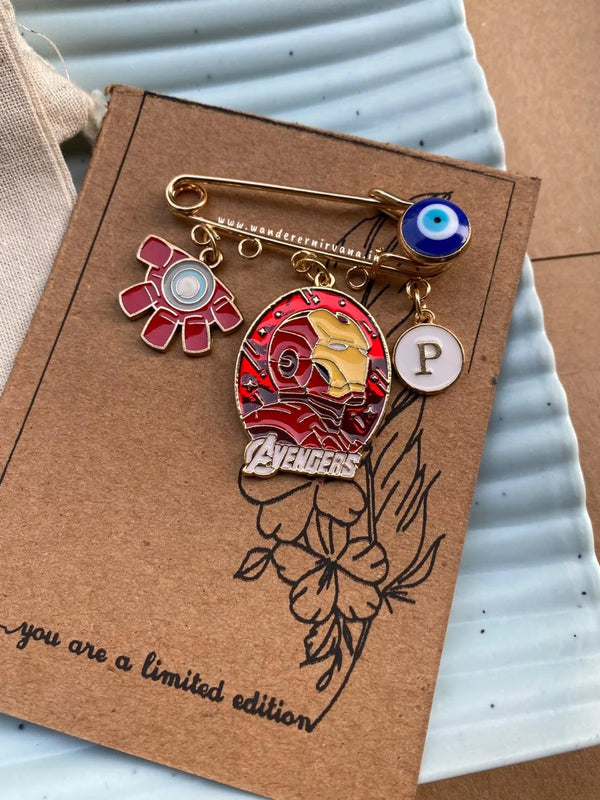 Ironman EvilEye Personalised Brooch