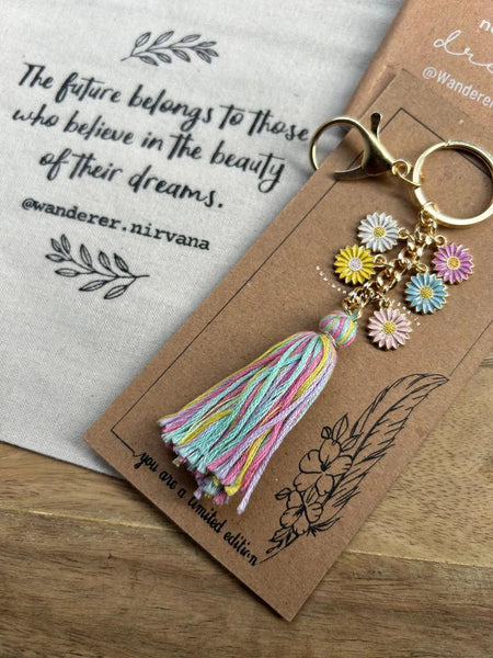 Floral Boho Bagcharm