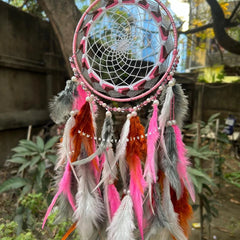 Earthy Pink Ash Dreamcatcher