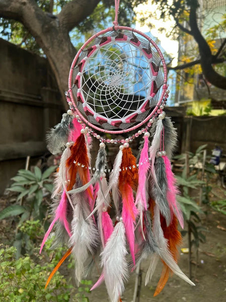 Earthy Pink Ash Dreamcatcher