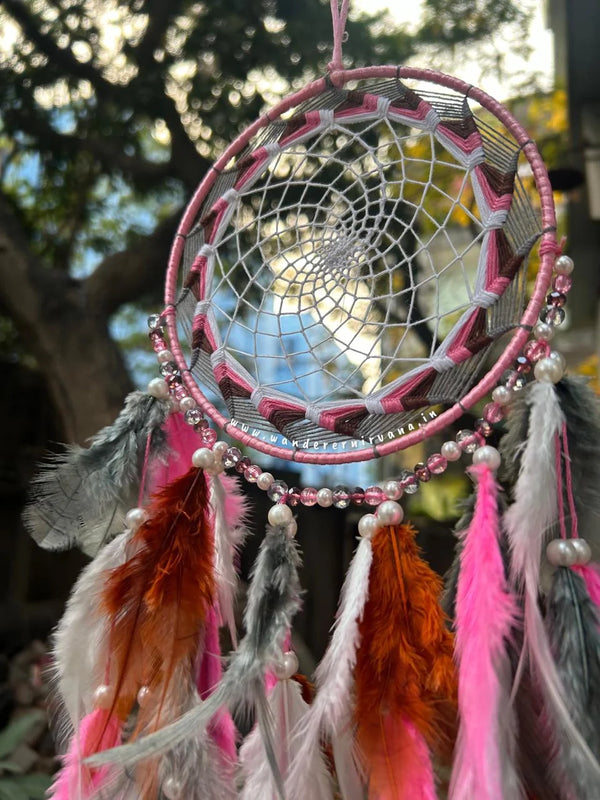 Earthy Pink Ash Dreamcatcher