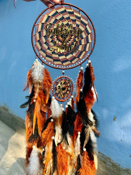 Brown Pinwheel Dreamcatcher