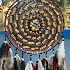 Vintage Pinwheel Tree of Life Dreamcatcher