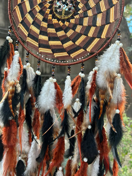 Vintage Pinwheel Tree of Life Dreamcatcher