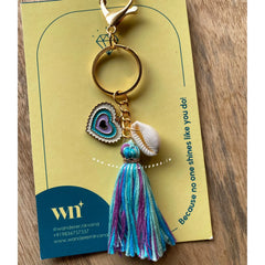 White lavender EvilEye Boho Charm