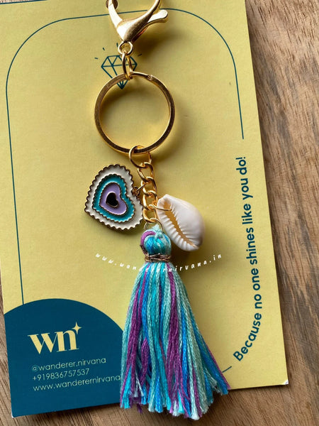 White lavender EvilEye Boho Charm