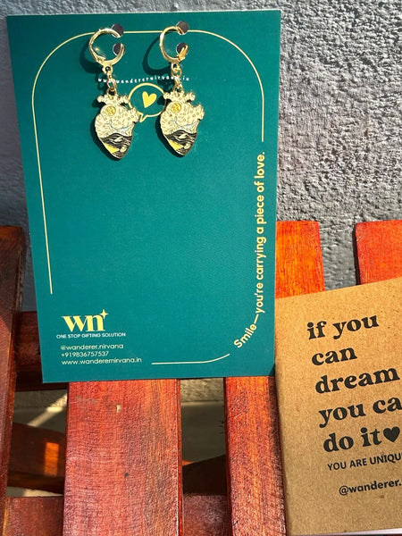 Van Gogh Heart Earrings