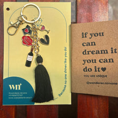 Wine Time  BohoKeychain