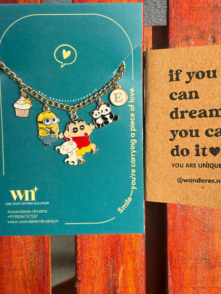 Minion Shinchan panda Bracelet