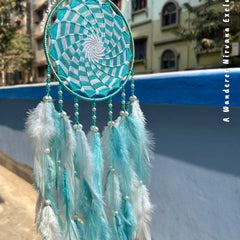 Mint Pinwheel Dreamcatcher