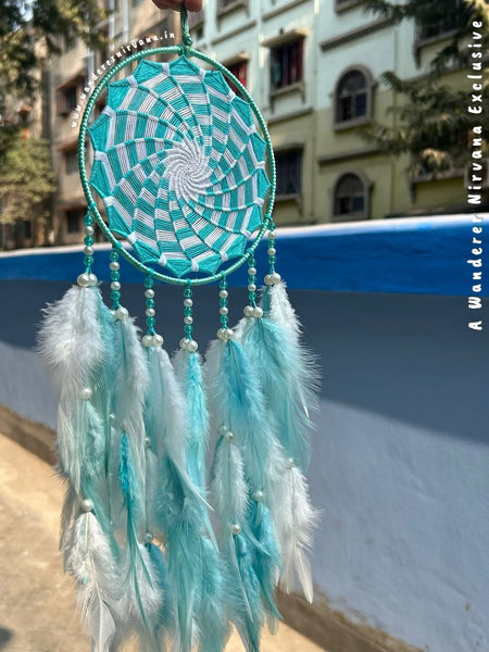 Mint Pinwheel Dreamcatcher