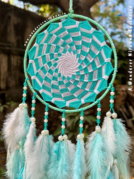 Mint Pinwheel Dreamcatcher