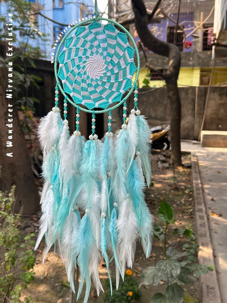 Mint Pinwheel Dreamcatcher