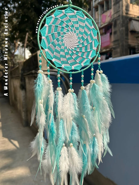 Mint Pinwheel Dreamcatcher