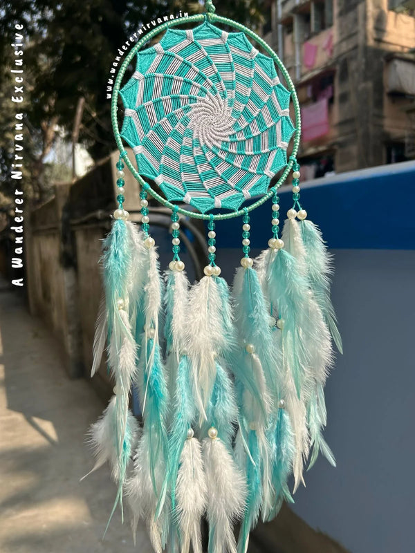 Mint Pinwheel Dreamcatcher