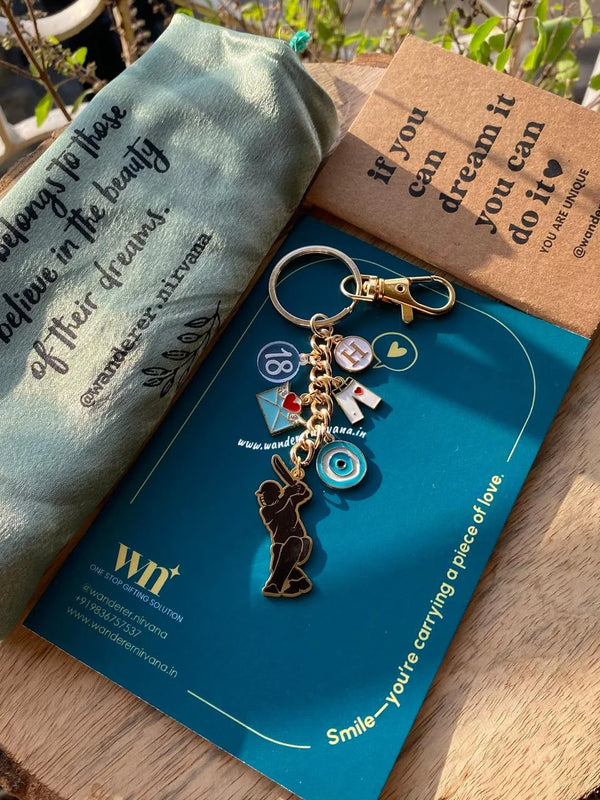 Cricket champ Keychain