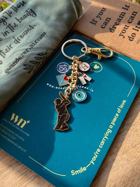 Cricket champ Keychain