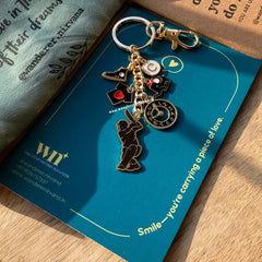 Boundary Break Cricket Keychain
