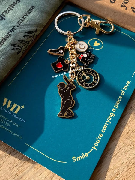 Boundary Break Cricket Keychain