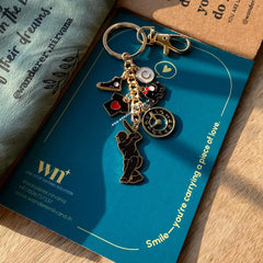 Boundary Break Cricket Keychain