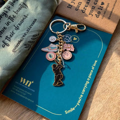 Girlpower Cricket keychain