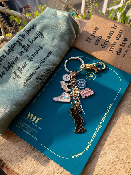 Superwoman Cricket keychain