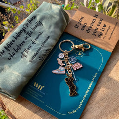 Superwoman Cricket keychain