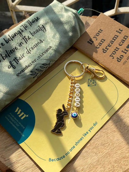 India Cricket Keychain