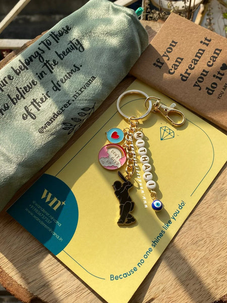 Cricket Name Keychain