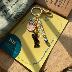 Cricket Name Keychain