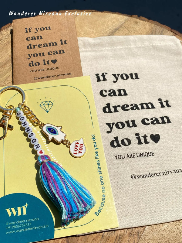 Name  Love you Keychain