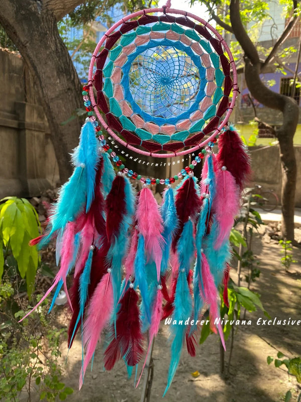 Maroon Rosy Bagh Dreamcatcher