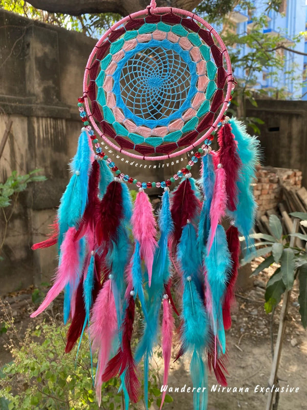 Maroon Rosy Bagh Dreamcatcher