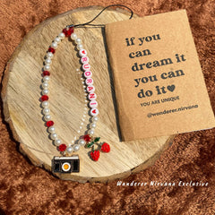 Name Beaded Phone charm