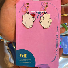 Panda mis-matched earring