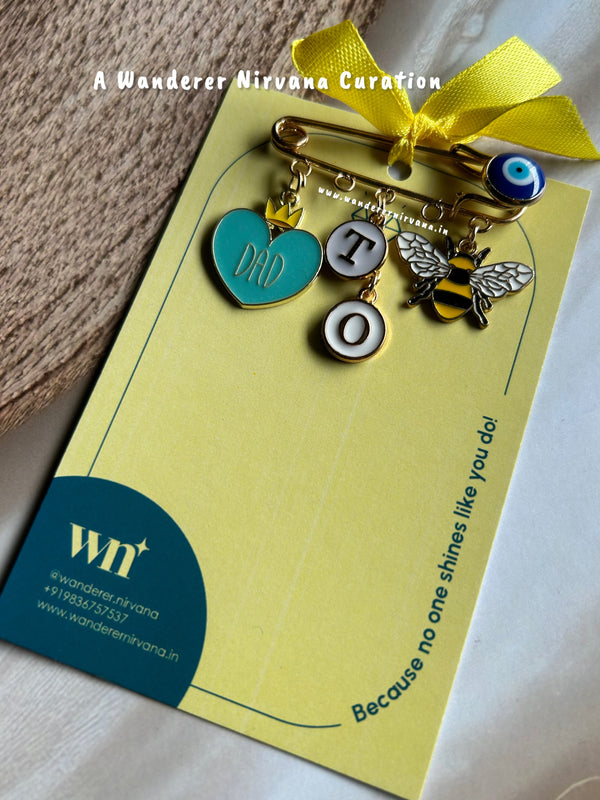 Dad to Be Quirky Evileye Brooch