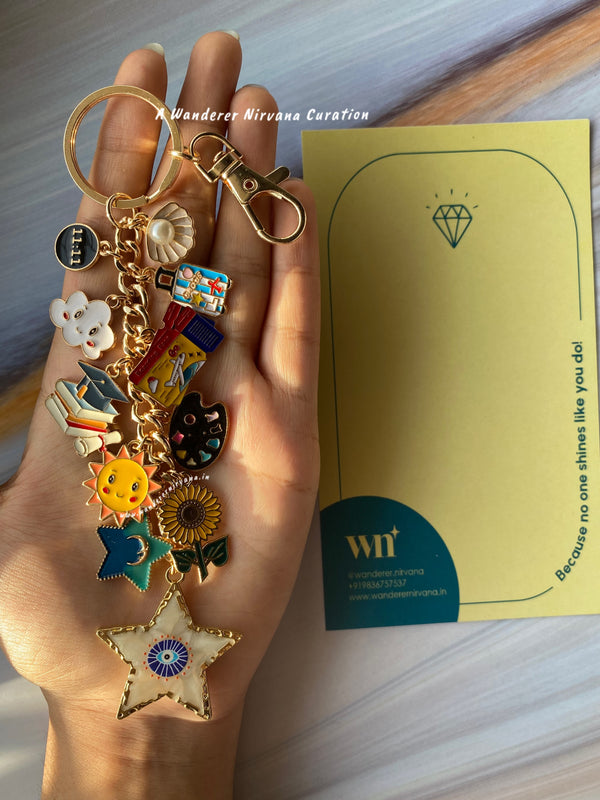 Graduation Travel Universe Evil Eye Bagcharm