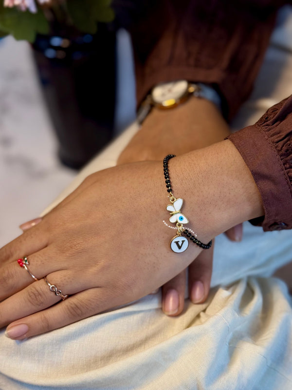 Butterfly Nazariya Bracelet with initial
